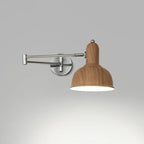 Simple Silver Metal Swing Arm Wall Light