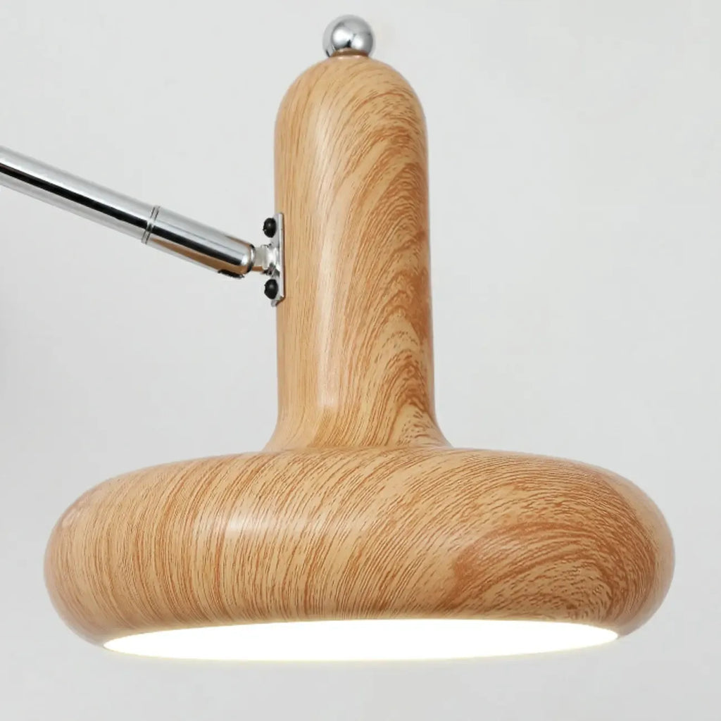 Simple Silver Metal Swing Arm Wall Light