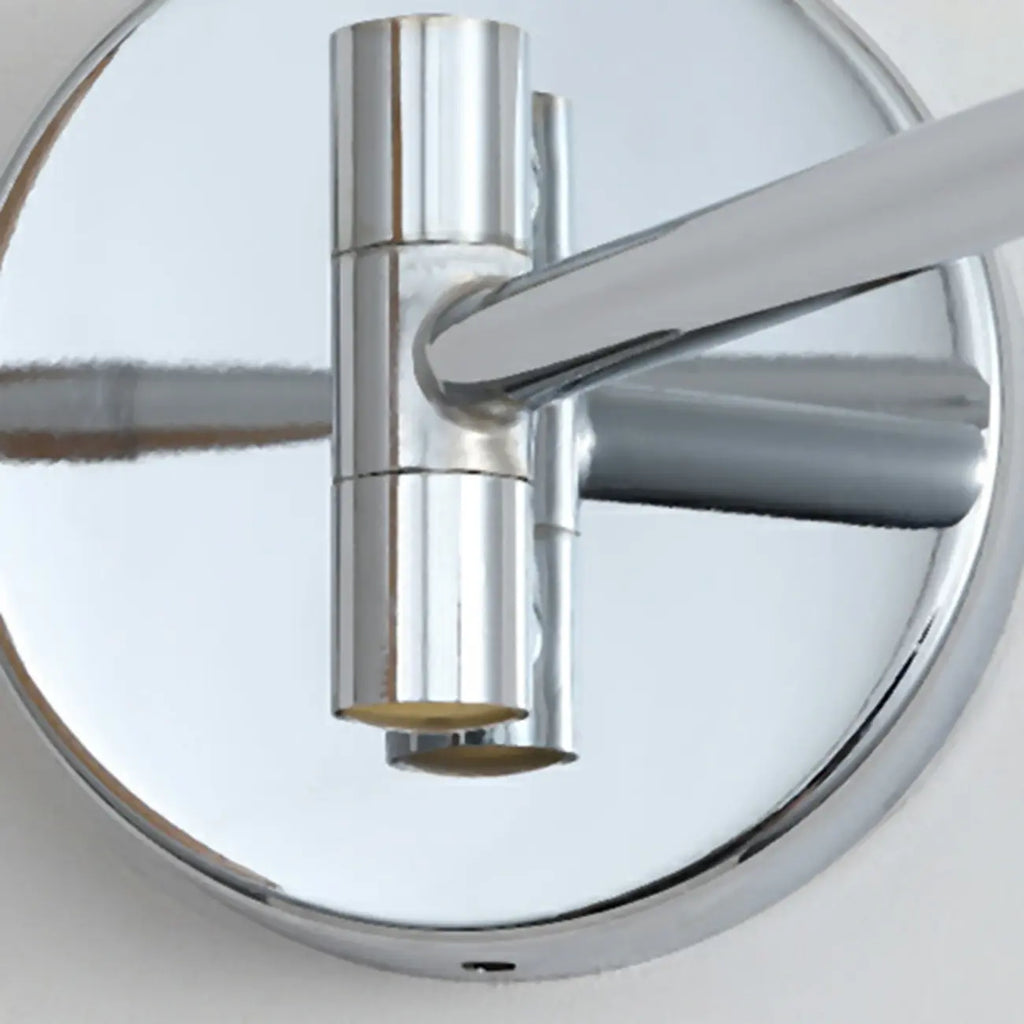 Simple Silver Metal Swing Arm Wall Light