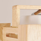 Adjustable Large Wood LED Island Pendant Light for Kitchen