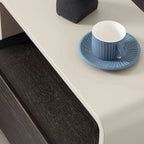 Chic Manufactured Wood Shelf & Drawer Nightstand