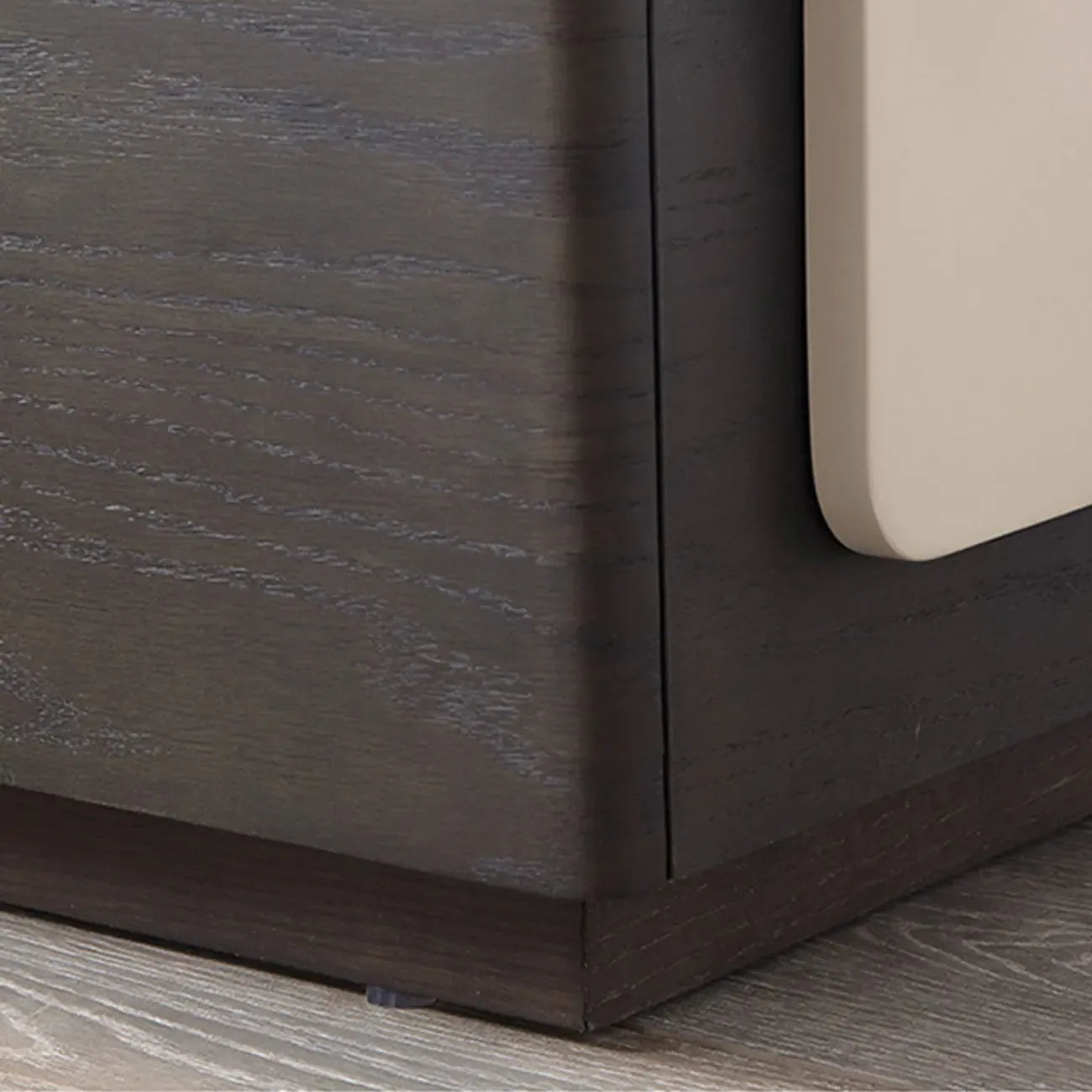 Chic Manufactured Wood Shelf & Drawer Nightstand