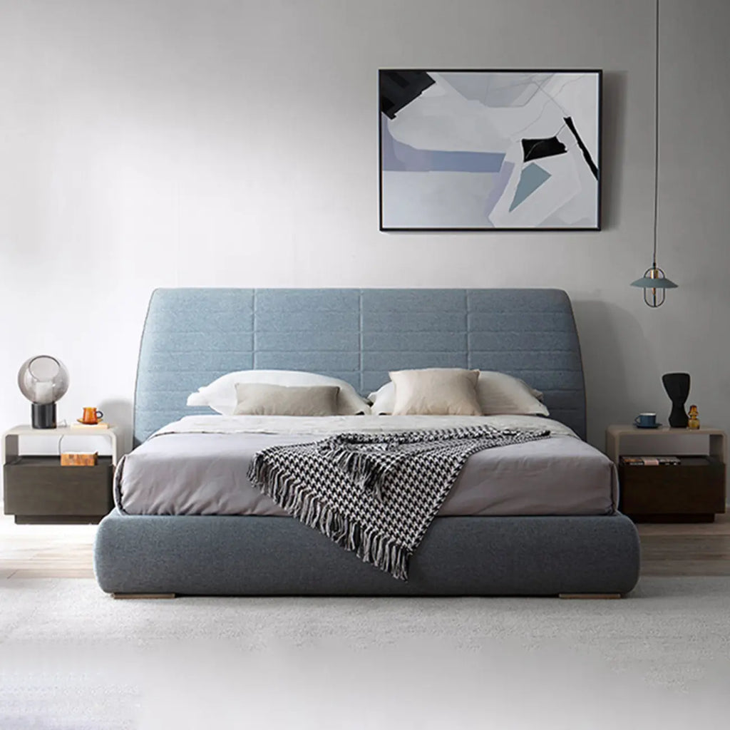 Chic Manufactured Wood Shelf & Drawer Nightstand