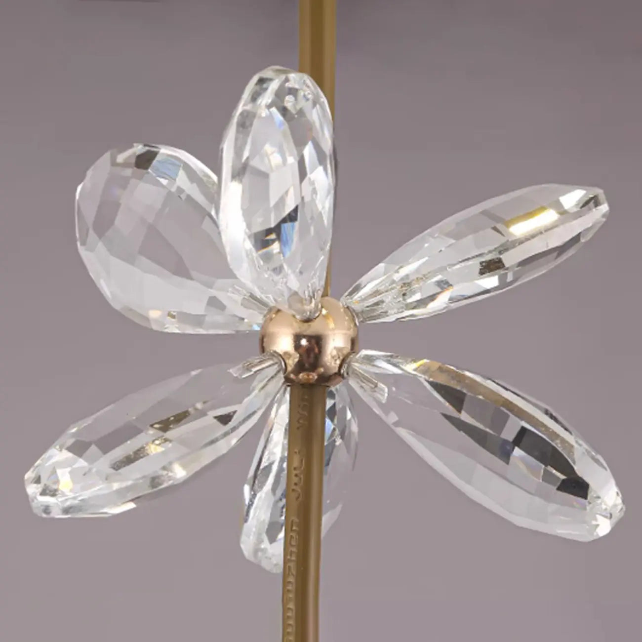 Modern Gold Steel Glass Shape Crystal Pendant Light for kitchen