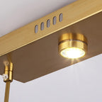 Modern Gold Steel Glass Shape Crystal Pendant Light for kitchen