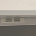 Adjustable White-Gray Metal Hallway Shoe Storage Cabinet