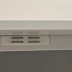 Adjustable White-Gray Metal Hallway Shoe Storage Cabinet