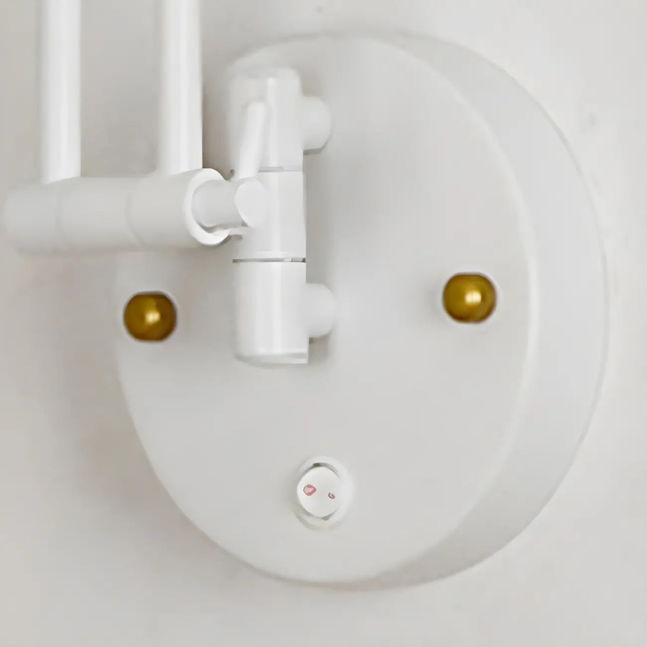 Minimalist White Swing Arm Wall Light for Bedside Reading