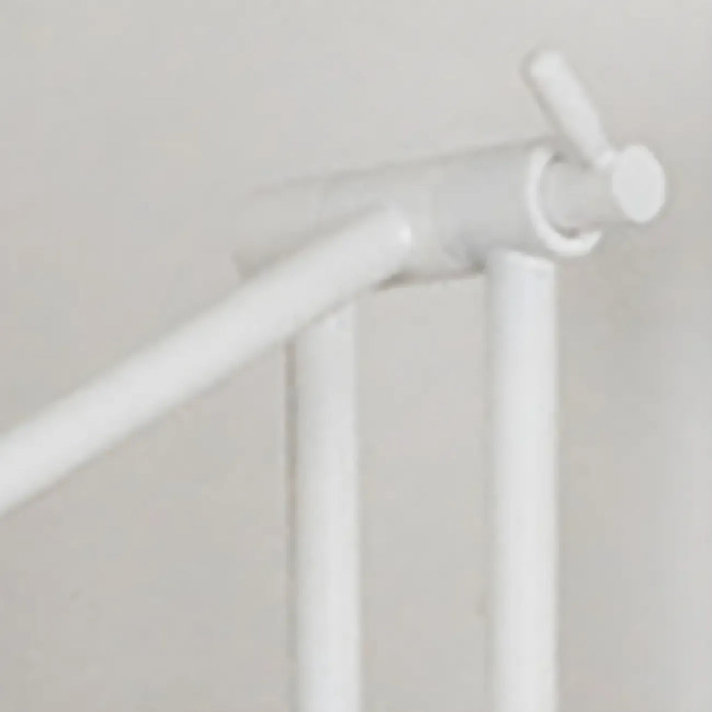 Minimalist White Swing Arm Wall Light for Bedside Reading