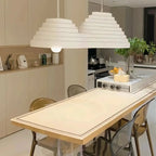 Geometric Large White 2-Light Island Pendant Light