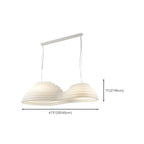 Geometric Large White 2-Light Island Pendant Light