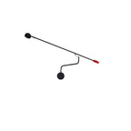 Minimalist Black Metal Adjustable Large Swing Arm Wall Light