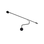 Minimalist Black Metal Adjustable Large Swing Arm Wall Light