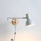 Modern White Adjustable Swing Arm Wall Light