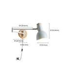 Modern White Adjustable Swing Arm Wall Light