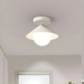 Modern Glass Semi-Flush Mount Ceiling Light for Home Decor