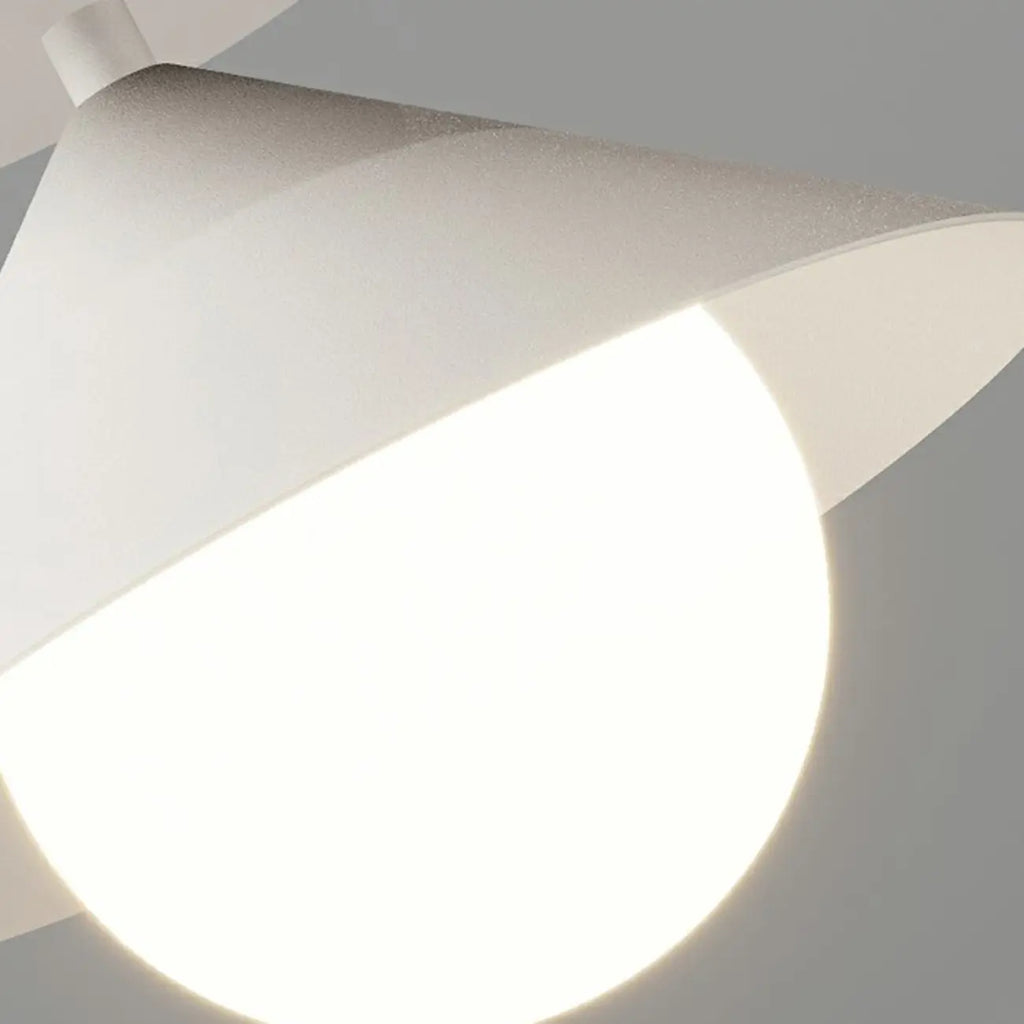 Modern Glass Semi-Flush Mount Ceiling Light for Home Decor