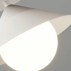 Modern Glass Semi-Flush Mount Ceiling Light for Home Decor