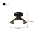 Modern Glass Semi-Flush Mount Ceiling Light for Home Decor