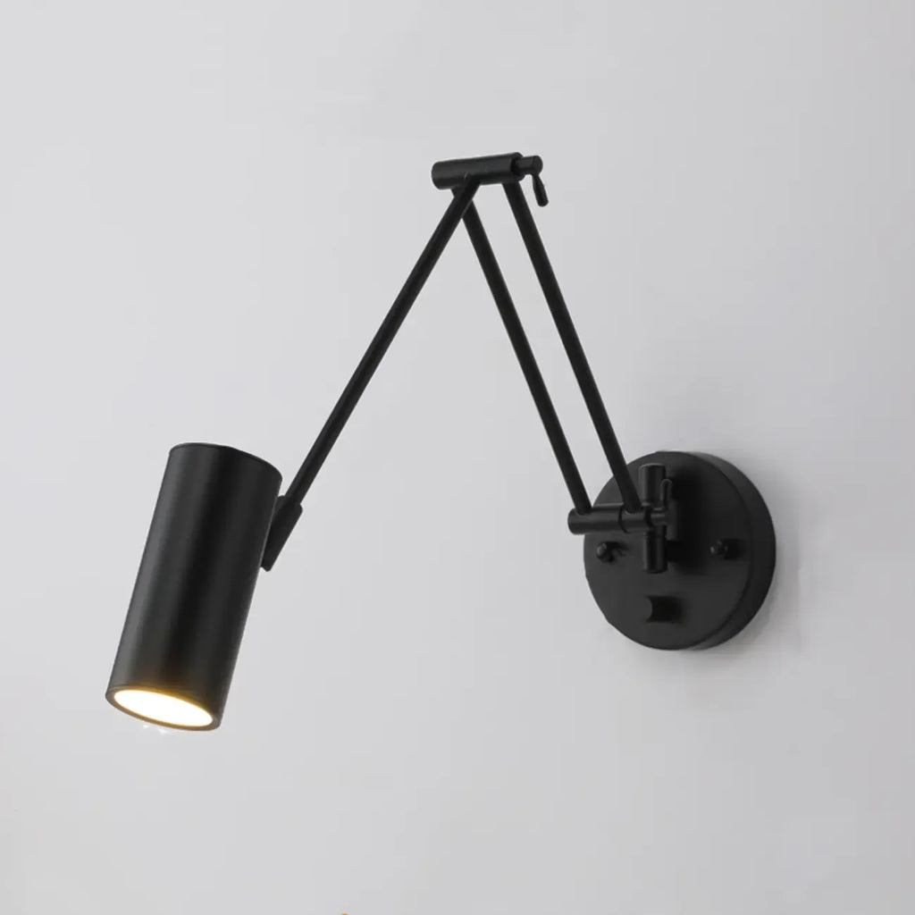 Natural Light Indoor Swing Arm Wall Sconce for Bedroom Decor