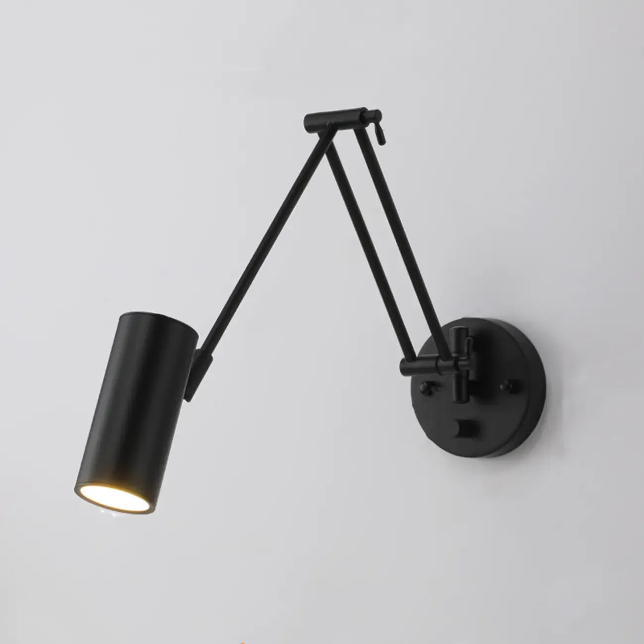 Natural Light Indoor Swing Arm Wall Sconce for Bedroom Decor