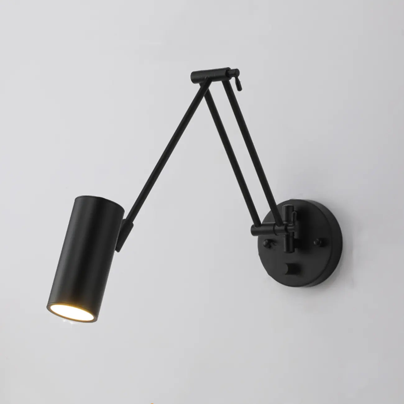 Natural Light Indoor Swing Arm Wall Sconce for Bedroom Decor