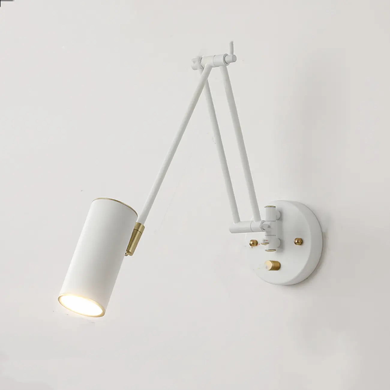 Natural Light Indoor Swing Arm Wall Sconce for Bedroom Decor