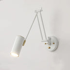 Natural Light Indoor Swing Arm Wall Sconce for Bedroom Decor