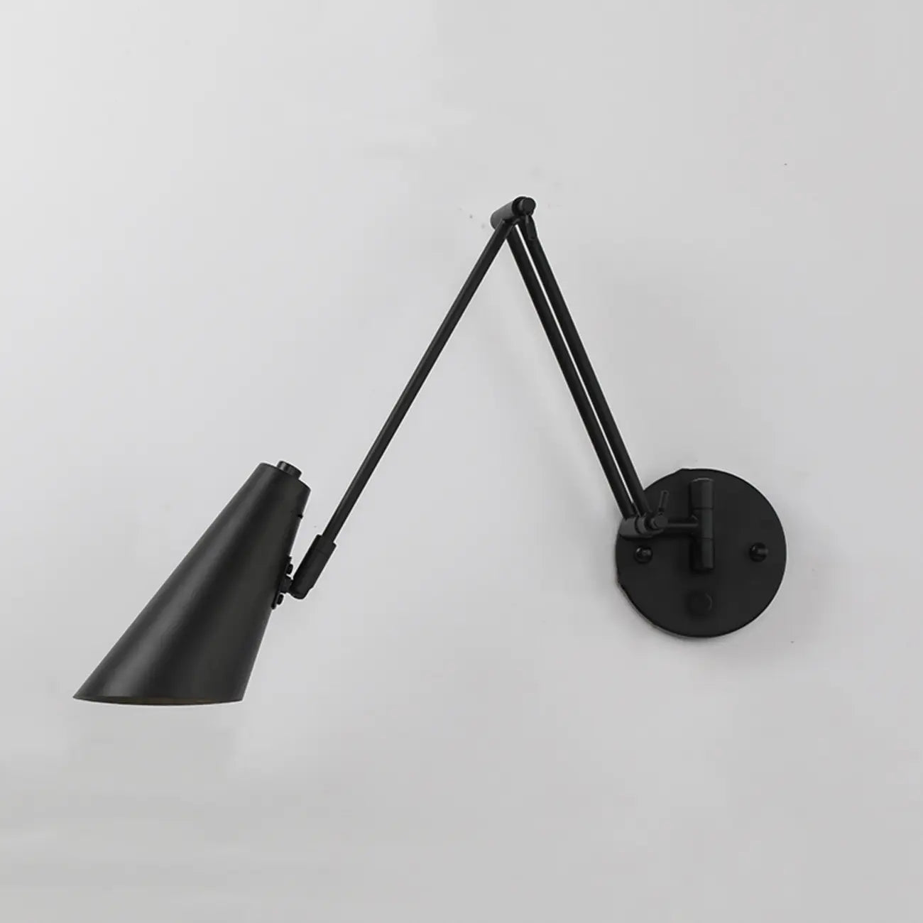 Natural Light Indoor Swing Arm Wall Sconce for Bedroom Decor