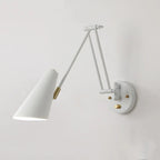 Natural Light Indoor Swing Arm Wall Sconce for Bedroom Decor