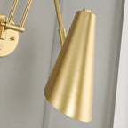 Natural Light Indoor Swing Arm Wall Sconce for Bedroom Decor