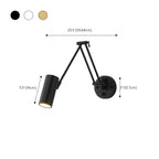Natural Light Indoor Swing Arm Wall Sconce for Bedroom Decor