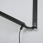 Geometric Metal Black Adjustable Swing Arm Wall Light