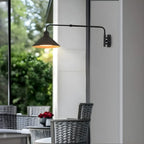 Simple Black Metal Adjustable Swing Arm Wall Light