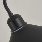 Simple Black Metal Adjustable Swing Arm Wall Light
