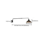 Simple Black Metal Adjustable Swing Arm Wall Light