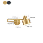 Modern Metal Hemisphere Shade Swing Arm Wall Light