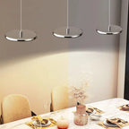 Modern Silver Island Pendant Light Dimmable LED for Kitchen