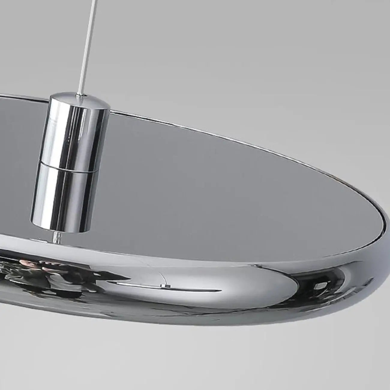 Modern Silver Island Pendant Light Dimmable LED for Kitchen