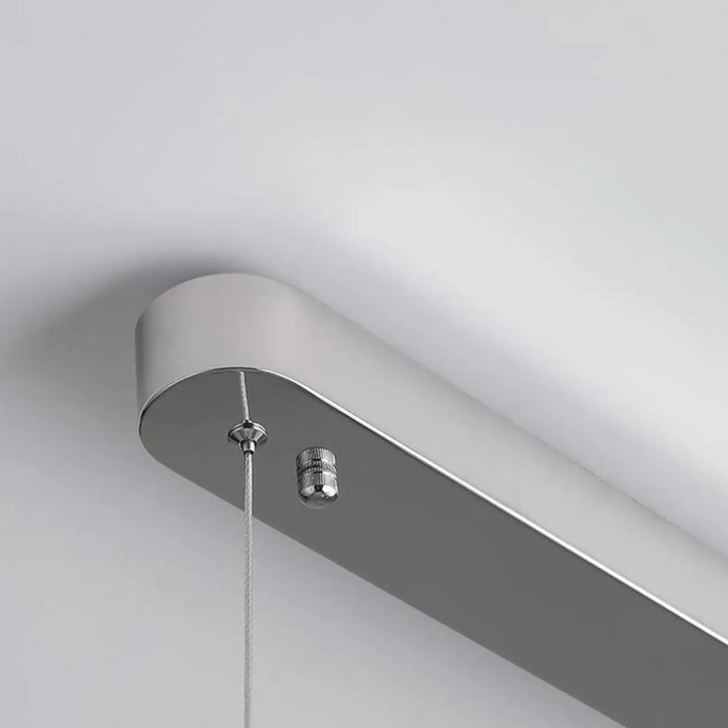 Modern Silver Island Pendant Light Dimmable LED for Kitchen