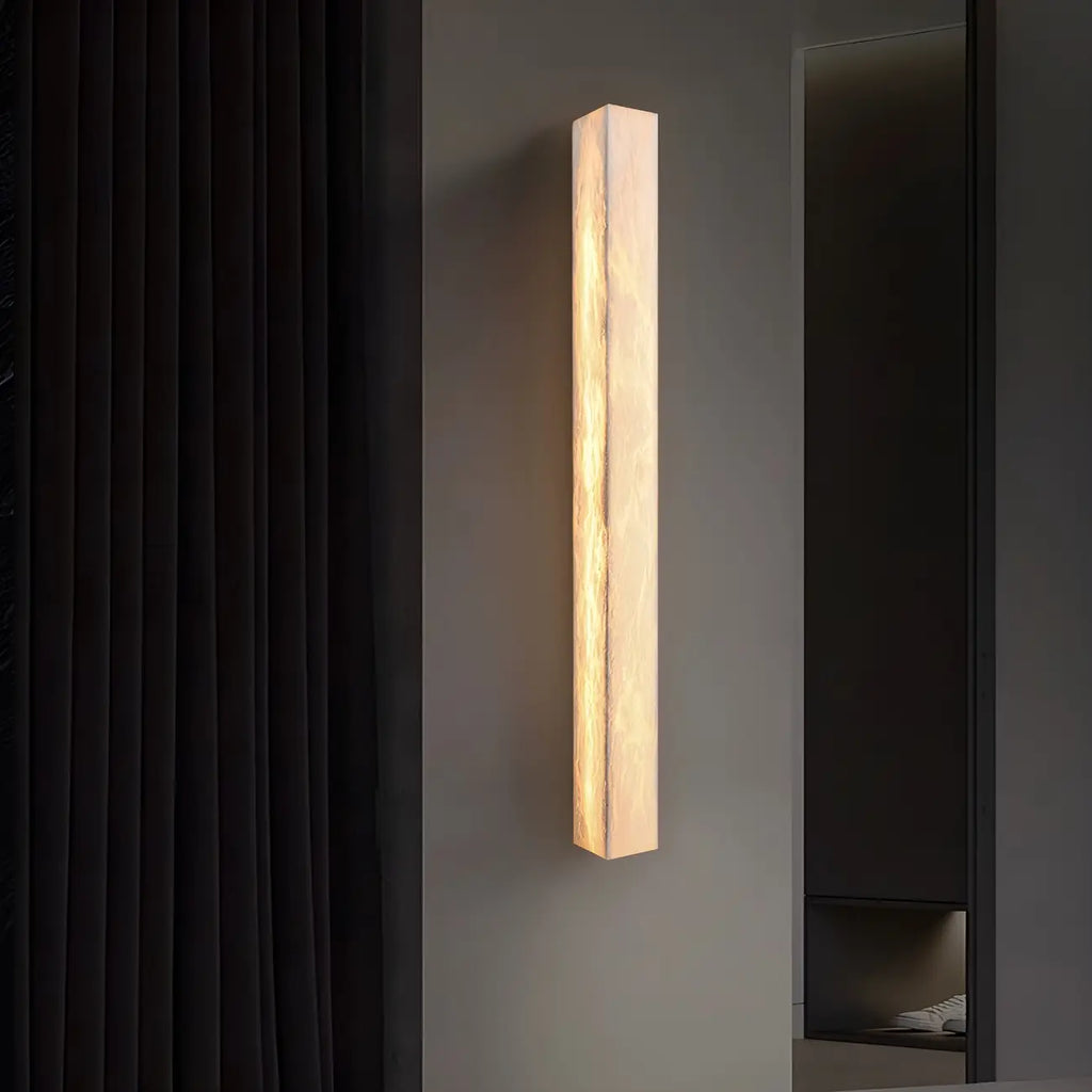 Modern Geometric Marble Wall Sconce 3 Dimming LED for Living