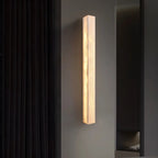 Modern Geometric Marble Wall Sconce 3 Dimming LED for Living