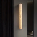Modern Geometric Marble Wall Sconce 3 Dimming LED for Living