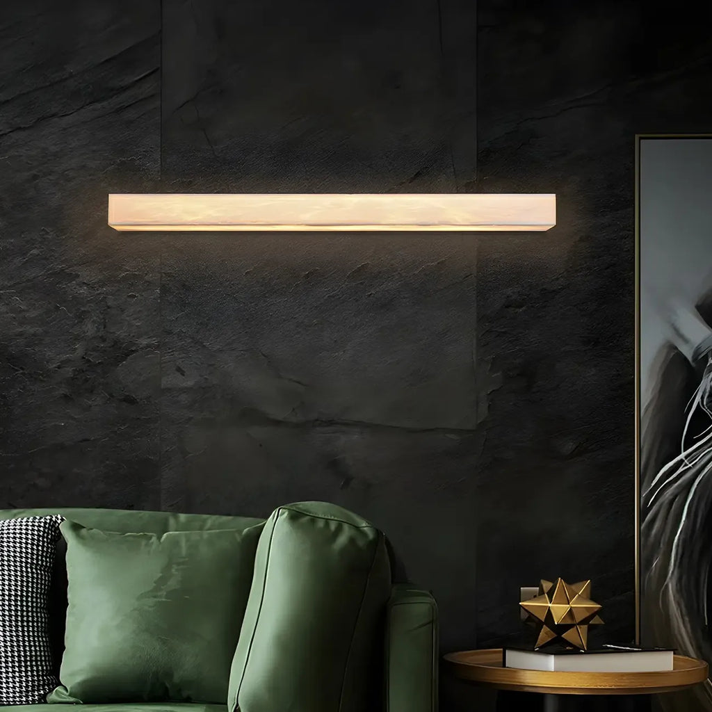 Modern Geometric Marble Wall Sconce 3 Dimming LED for Living
