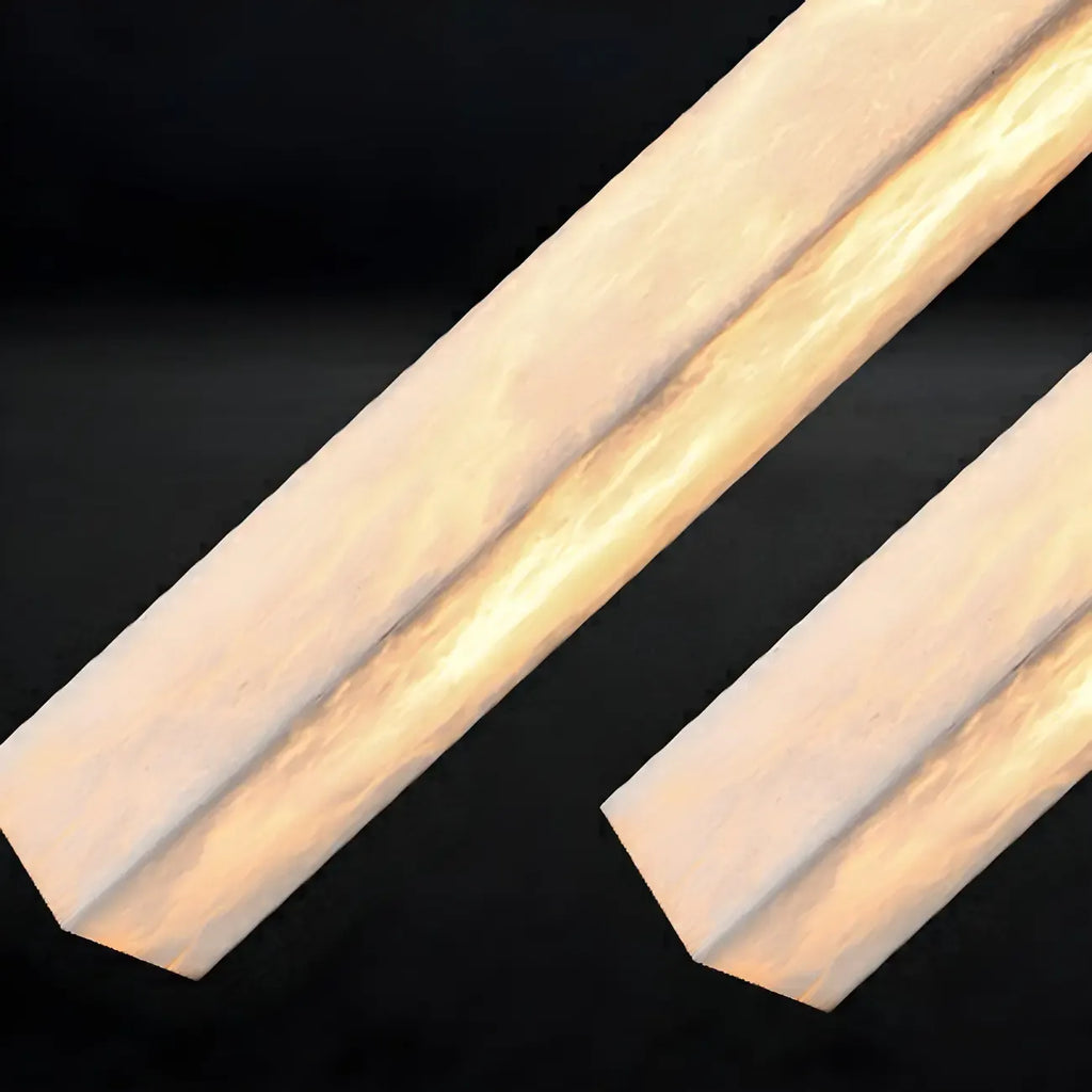 Modern Geometric Marble Wall Sconce 3 Dimming LED for Living