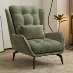 Modern Velvet Wingback Accent Chair for Living Room