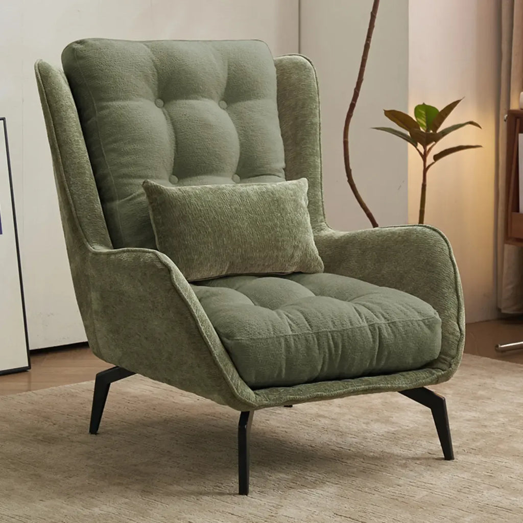 Modern Velvet Wingback Accent Chair for Living Room