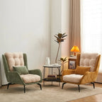 Modern Velvet Wingback Accent Chair for Living Room