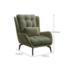 Modern Velvet Wingback Accent Chair for Living Room
