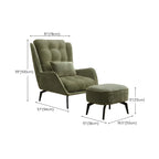 Modern Velvet Wingback Accent Chair for Living Room